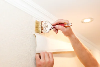 Pose de papier peint à Schœnau — revêtements muraux et toiles de verre